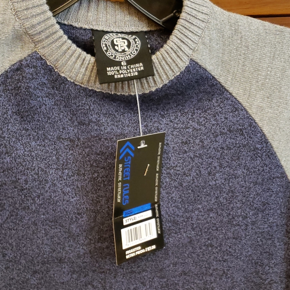 Street Rules Clothing CO Sweater SZ 6 - Picture 5 of 12